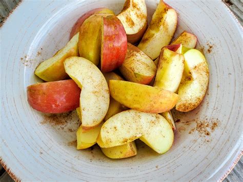 Sliced Cinnamon Apples Hearty Smarty