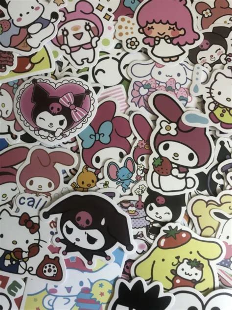 Japanese Kawaii Sanrio Cartoon Character Stickers Various Designs