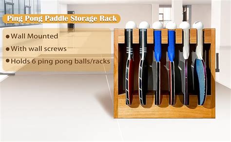 Amazon Gtouse Ping Pong Paddle Holder Table Tennis Racket Display