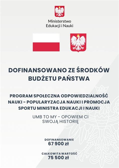 Uniwersytet Medyczny w Białymstoku UMB to My Opowiem Ci swoją historię