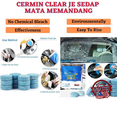 Car Windscreen Windshield Cleaner Glass Wash Shampoo Tablet Pencuci