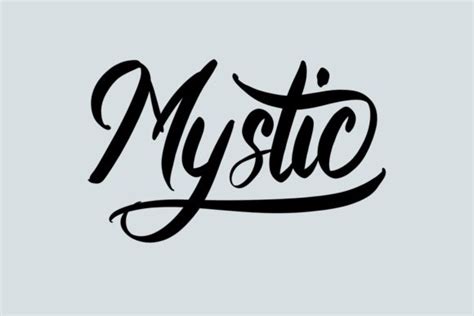 Mystic Bold Style Lettering Script Graphic By Setiyadissi · Creative