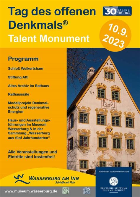 Talent Monument Tag Des Offenen Denkmals Am September In