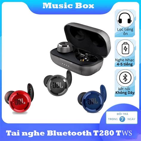 Tai Nghe Bluetooth JBL T280 TWS kiểu dáng thể thao âm thanh đỉnh cao