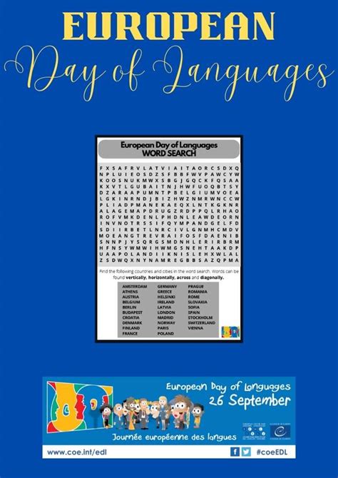 European Day Of Languages Worksheet Teaching Resources