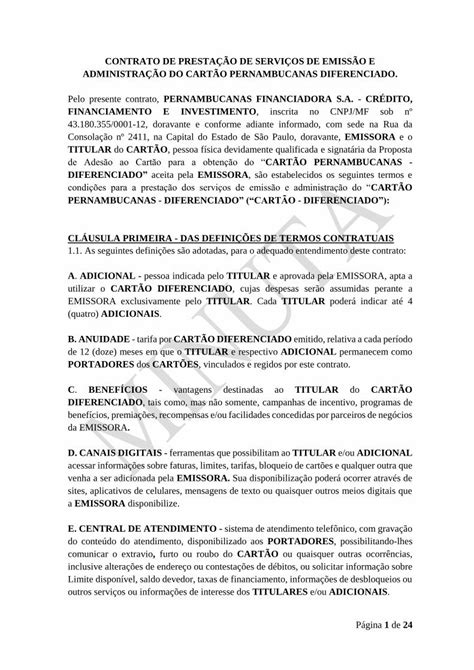 PDF CONTRATO DE PRESTAÇÃO DE SERVIÇOS DE gina 1 de 24 CONTRATO DE