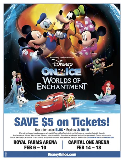 Disney On Ice Printable Ticket