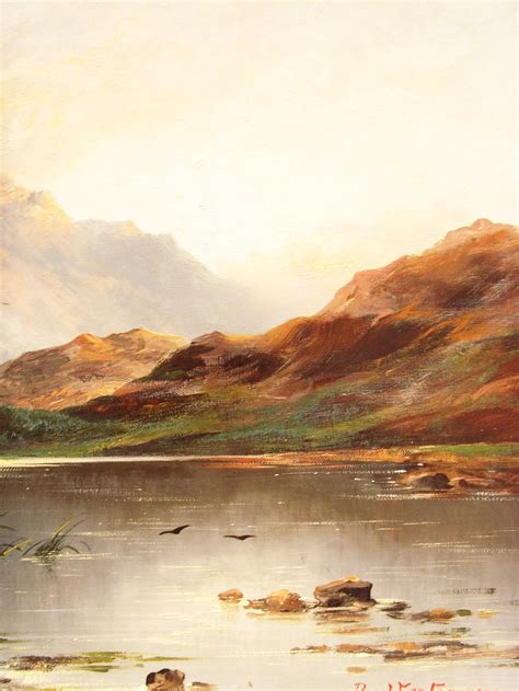 Antiques Atlas Scottish Landscape Oil Painting Of Loch Earn C1903