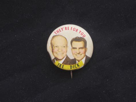 1952 Dwight Eisenhower Election Button Bill’s Political Shoppe