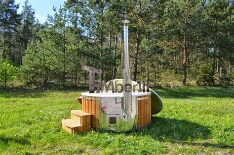 Badetonne Badebottich Hot Tube Gfk Mit Whirlpoolfunktion