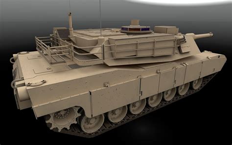 D Model M A Abrams Main Battle Tank Vr Ar Low Poly Cgtrader