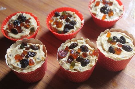 Eggless Fruit Cake Cupcakes Recipe Yummy Tummy