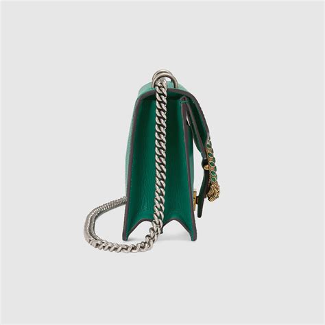 Dionysus Leather Shoulder Bag In Emerald Green Leather Gucci® Us