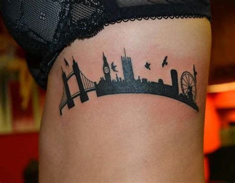 25+ bästa London skyline tattoo idéerna på Pinterest