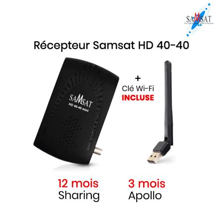 Samsat R Cepteur Hd Mini Avec Mois Iptv An Sharing