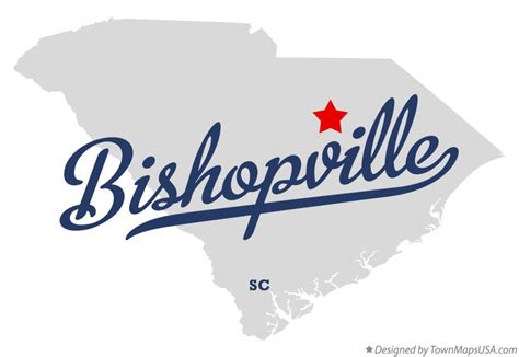 Map of Bishopville, SC, South Carolina