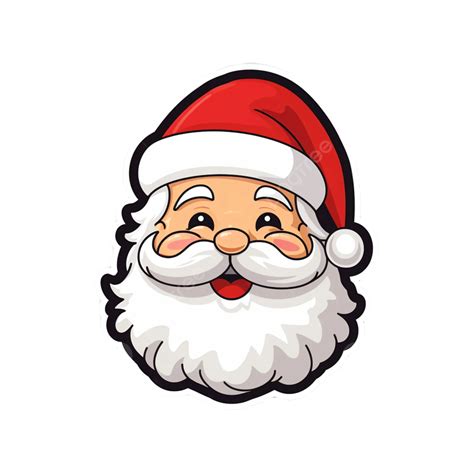 Simple Santa Claus Sticker Santa Clipart Sticker Clipart Santa Claus