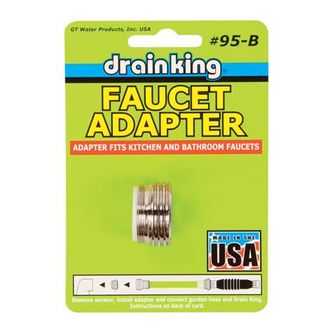 Gt Water 95b Drain King Universal Faucet Adapter