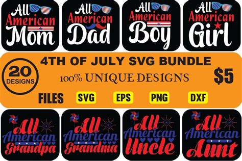 4th Of July Svg Bundle Bundle · Creative Fabrica