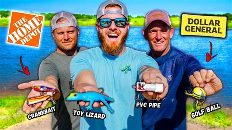 Build Your Own Fishing Lure CHALLENGE INSANE Fish Catches YouTube