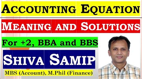 Accounting Equation Accounting Equation Class 11 Accounting