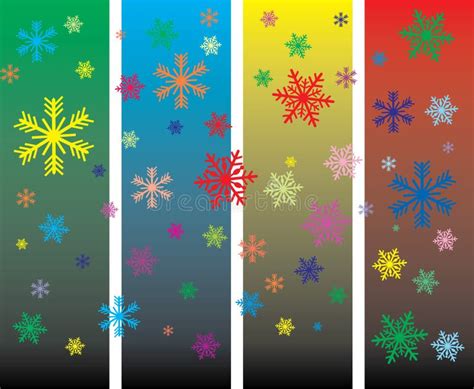 Christmas Card with Snowflakes Stock Illustration - Illustration of ...