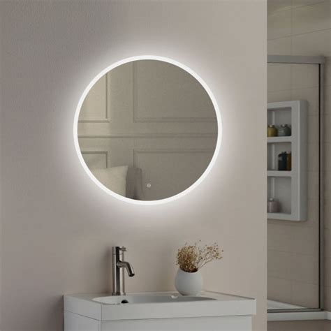 Astini Lily Slimline Round Led Touch Mirror Mm Mirrors And