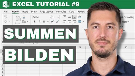 Summen Bilden In Excel Manuell Zellbez Ge Summe Funktion Und
