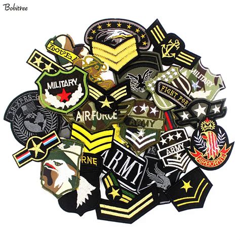 30pcs Lot Army Military Patches Clothes Embroidered Tactical Badges