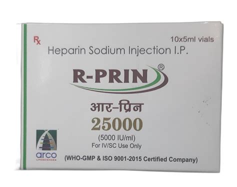 Heparin Sodium Injection I P Iu At Rs Piece Antibiotics