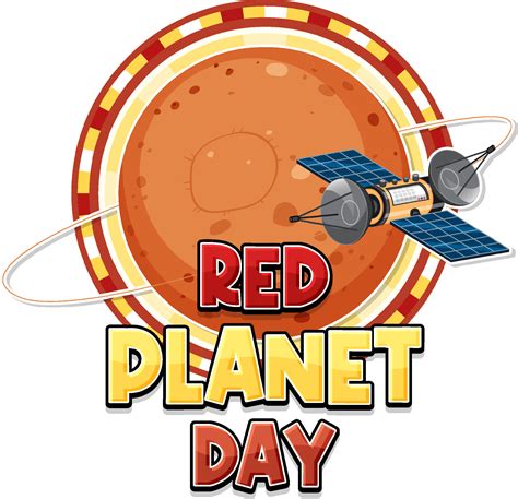 Red Planet Day Poster Template 13321007 Vector Art At Vecteezy