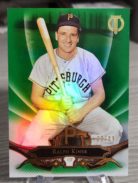 Ralph Kiner Topps Tribute Green Pittsburgh Pirates Hall Of