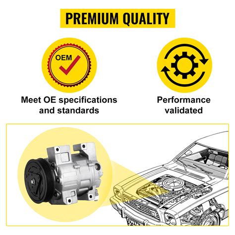 Vevor Co C Ac Compressor For Nissan L Air Conditioner