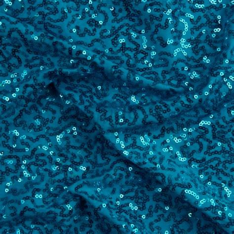 Broadway Sequin Fabric Turquoise Turquoise Metallic Sequin Shine Trimmings And Fabrics