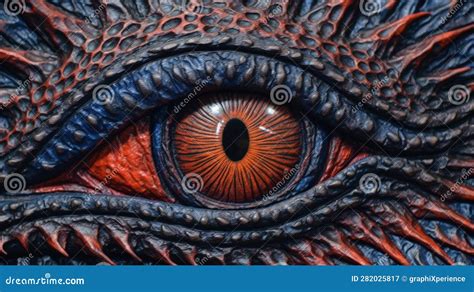 Dragons Gaze Eye Artwork Stock Illustration Illustration Of Contrast