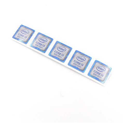 Intel Core I3 8th Gen Laptop Sticker Label Logo Decal Badge Case 18 18mm