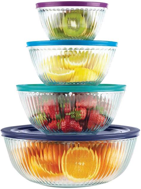 Pyrex Piece Years Glass Mixing Bowl Set Limited Edition Amazon