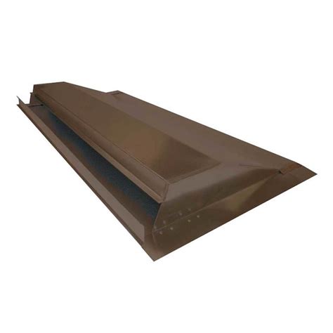 Construction Metals Inc 4 Ft Galvanized Steel Off Ridge Vent In Brown In The Roof Ridge Vents