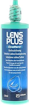 AMO Lens Plus OcuPure Saline Sterile Kochsalzlösung zum Abspülen und