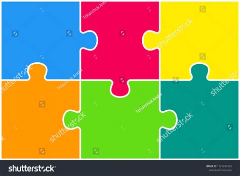 Six Puzzle Images Stock Photos Vectors Shutterstock