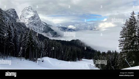 Garmisch Partenkirchen Germany 31st Jan 2021 The Waxenstein L