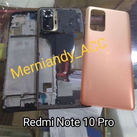 Jual Kessing Hausing Fullset Frame Lcd Xiaomi Redmi Note 10 Pro Cessing