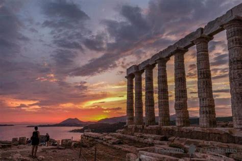 ️sunset cape sounion greece