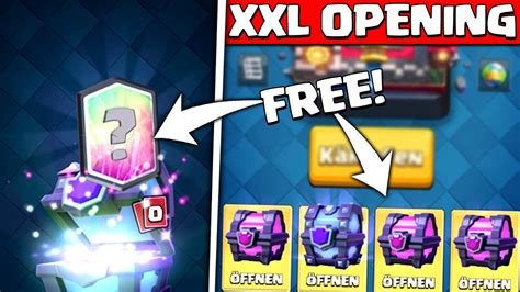 Xxl Free 2 Play Chest Opening Legendary • Clash Royale Deutsch Youtube