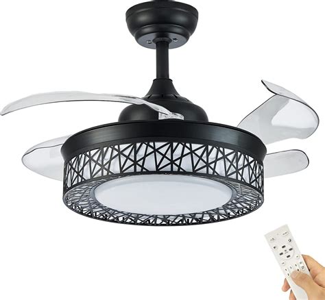 36 Ceiling Fan With Lights Dimmable Retractable Ceiling Fans - Pensber