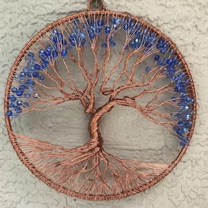 8 Inch 3 Dimensional Handmade Copper Wire Tree Of Life One Of