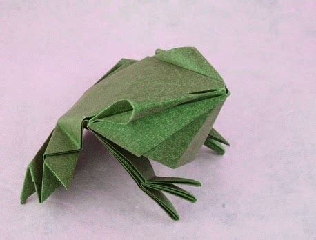 origami frog ~ origami instructions art and craft ideas