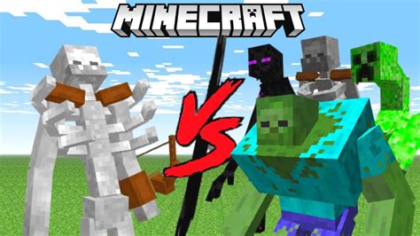 Mutant Skeleton Vs Every Mutant Creature In Minecraft Mob Battle Youtube