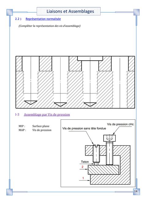 Solution Cours Liaisons Et Assemblage De Pieces Mecaniques Etude De La