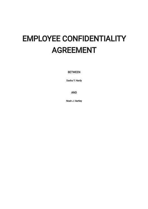 23 Free Confidentiality Agreement Templates Edit And Download